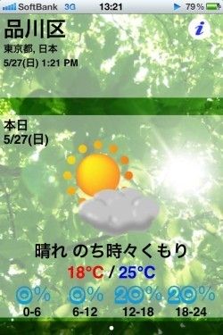 天気予報アプリ
